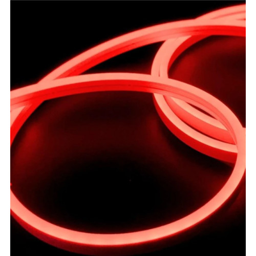 BS01-01302 BEGHLER NEON LED STRIP LIGHT 12V 6X12MM 120LED IP54 50M/ROLL Red