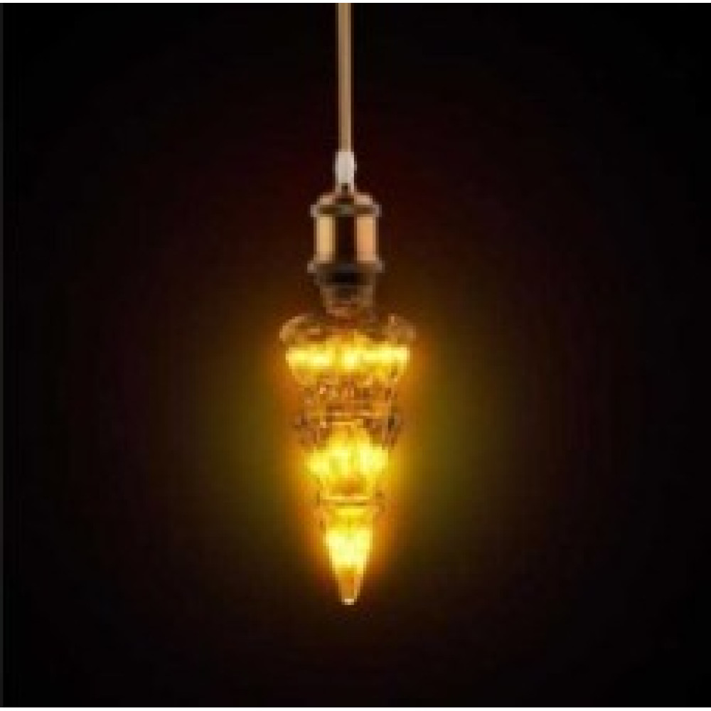 001-059-0002 2W AMBER E27 220-240V LED PINE TREE L  