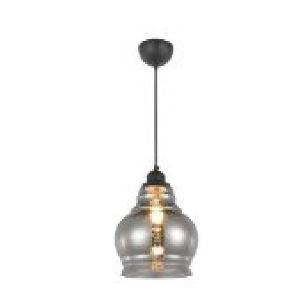 021-018-0001 TITANIUM E27 GLASS PENDANT LAMP