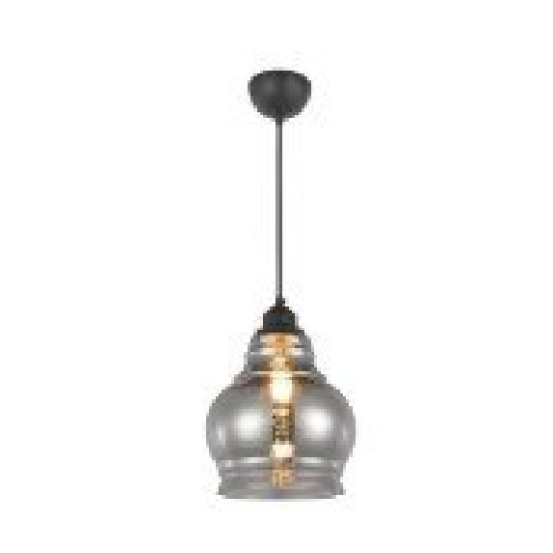 021-018-0001 TITANIUM E27 GLASS PENDANT LAMP