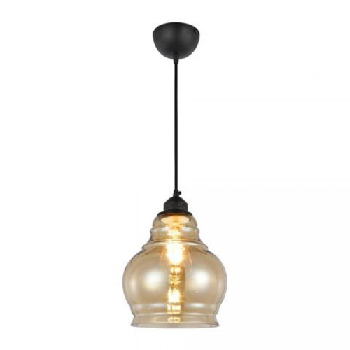 021-018-0001 AMBER E27 GLASS PENDANT LAMP