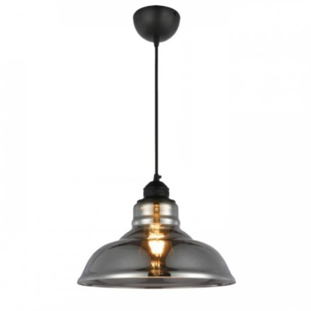 021-021-0001 TITANIUM E27 GLASS PENDANT LAMP