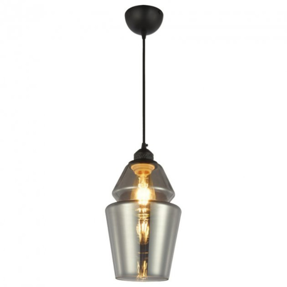 021-016-0001 TITANIUM E27 GLASS PENDANT LAMP