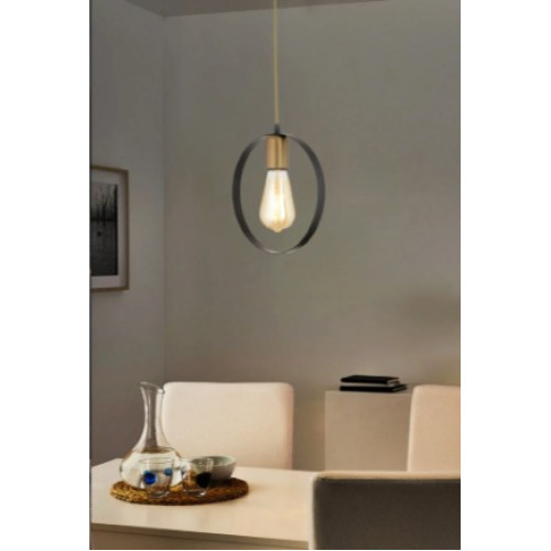 3358-01-BL-FR Llambë unazë njëshe antike me lyerje moderne 3358-01-BL-FR Llambë unazë njëshe antike me lyerje moderne